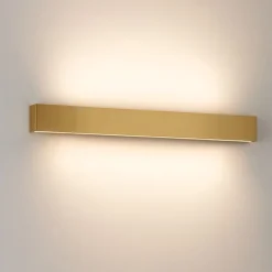 Applique Da Parete-Linea Light Applique led 41w 2700k ottone bi emissione box w2