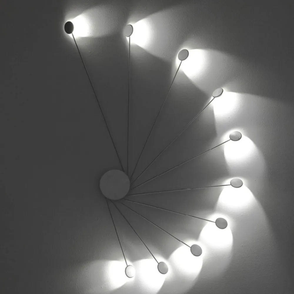Applique Da Parete-Vivida International Applique led 20w 3000k parete soffitto moderna titanio vivida helix