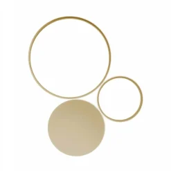 Applique Da Parete-Ondaluce Applique led 42w 3000k pois pl oro pc