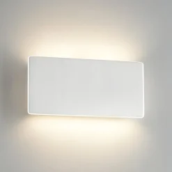Applique Da Parete-Selezionato da Mazzolaluce Applique led 24w 4000k rettangolare gesso ceramico bianco moderna