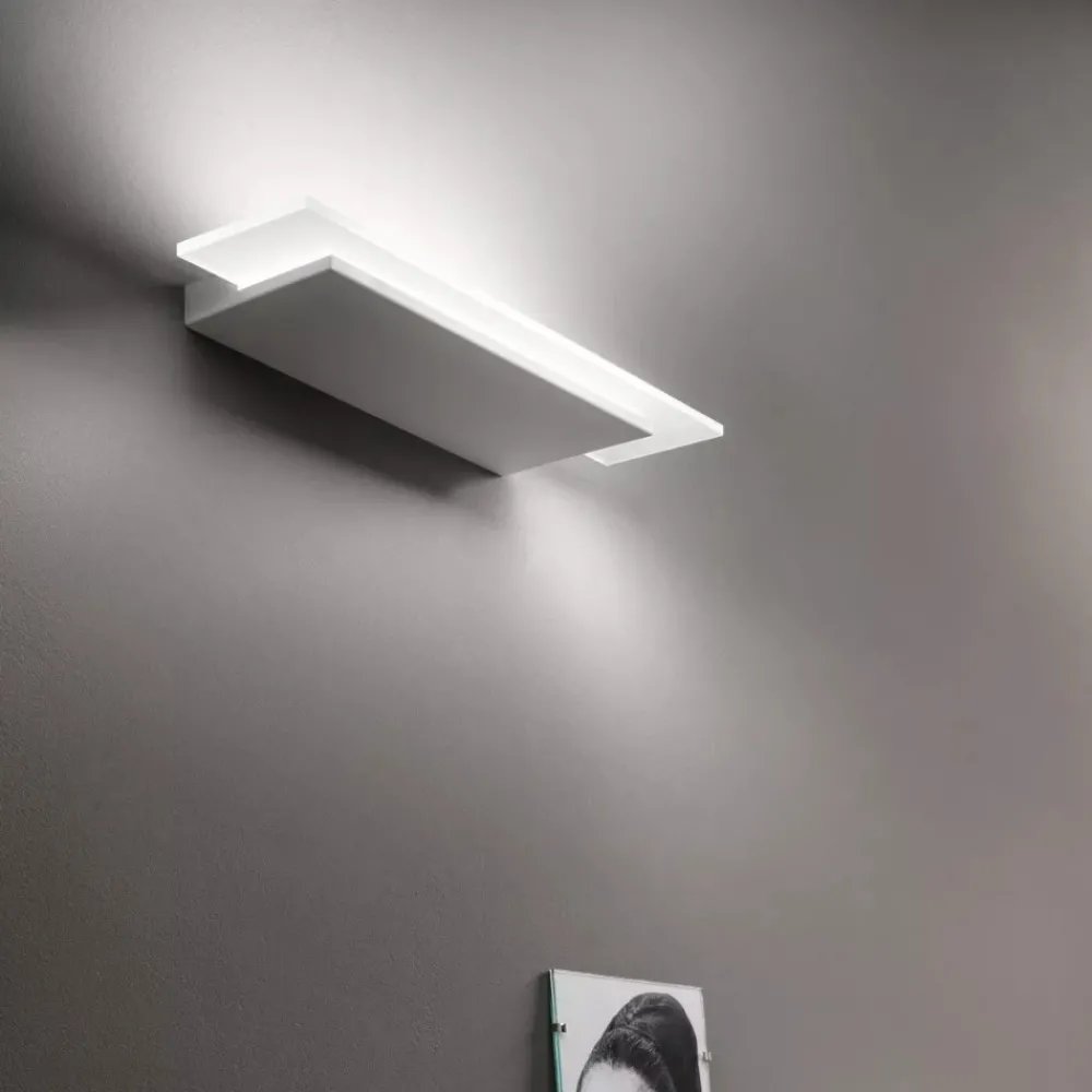 Applique Da Parete-Linea Light Applique led 27w dublight w moderna bianca