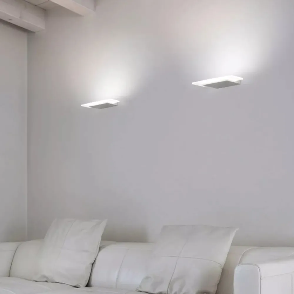 Applique Da Parete-Linea Light Applique led 27w dublight w moderna bianca