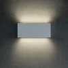 Applique Da Parete-Top Light Applique led 20w moderne da parete bianco rettangolare