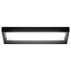 Applique Da Parete-Stilnovo Applique led 38w nera tablet design moderna per soggiorno