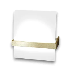 Applique Da Parete-Top Light Applique legno foglia oro wood