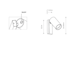 Applique Camera Da Letto-Selezionato da Mazzolaluce Applique luce orientabile nero per comodini
