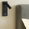 Applique Camera Da Letto-Selezionato da Mazzolaluce Applique luce orientabile per camera da letto nero