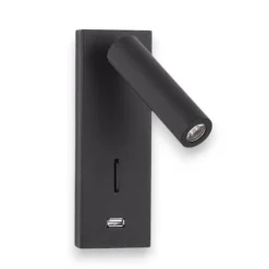 Applique Camera Da Letto-Selezionato da Mazzolaluce Applique luce orientabile per camera da letto nero