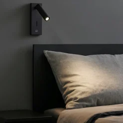 Applique Camera Da Letto-Selezionato da Mazzolaluce Applique luce orientabile per camera da letto nero