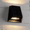 Applique Da Esterno-Selezionato da Mazzolaluce Applique luce solare da esterno nero moderno con sensore crepuscolare movimento