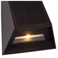 Applique Da Esterno-Selezionato da Mazzolaluce Applique luce solare da esterno nero moderno con sensore crepuscolare movimento
