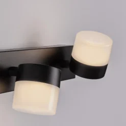 Applique Da Bagno-Selezionato da Mazzolaluce Applique 2 luci orientabili nera per specchio da bagno