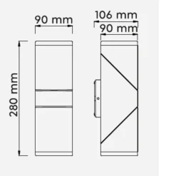 Applique Da Esterno-Selezionato da Mazzolaluce Applique luci orientabili per esterno led 3000k antracite anti corrosione
