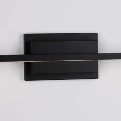 Applique Da Bagno-Selezionato da Mazzolaluce Applique lungo 120cm per specchio da bagno nero led squadrato