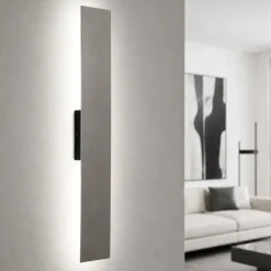 Applique Da Parete-Selezionato da Mazzolaluce Applique marrone design moderna 50 cm luce indiretta