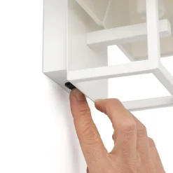 Applique Camera Da Letto-Selezionato da Mazzolaluce Applique marrone per comodini con interruttore paralume rettangolare