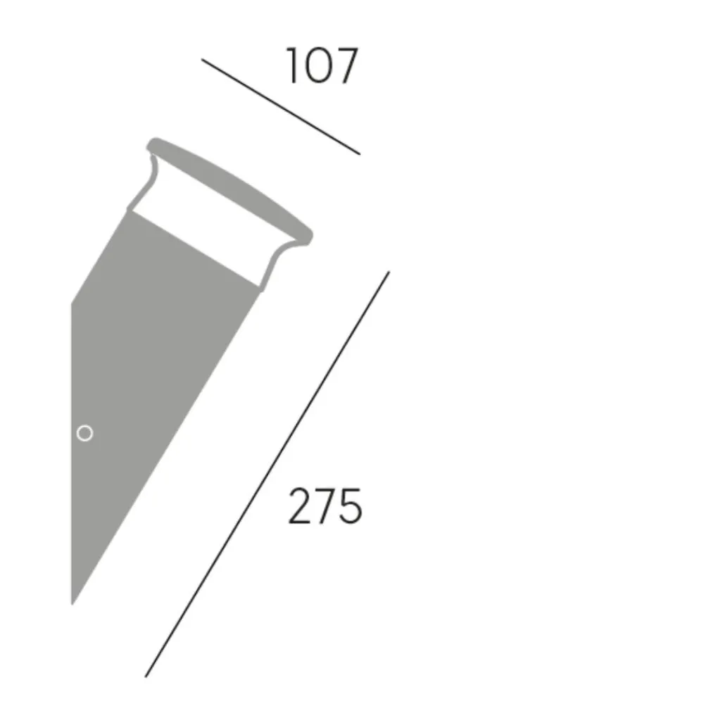 Applique Da Esterno-Selezionato da Mazzolaluce Applique marrone per esterno balcone design inclinato led 9w 3000k