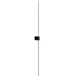 Applique Da Parete-Maytoni Applique paris led 12w 3000k nero oro moderna