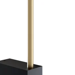 Applique Da Parete-Maytoni Applique paris led 12w 3000k nero oro moderna