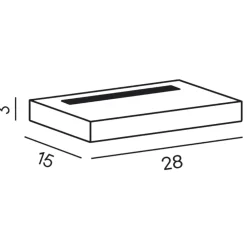 Applique Da Parete-Perenz Illuminazione Applique mensola bianca led biemissione 16w 3000k moderna bed perenz