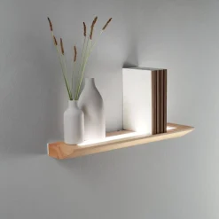 Applique Da Parete-Fabas Luce Applique mensola di legno quercia led 27w 3000k linus