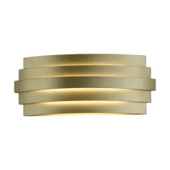 Applique Da Parete-Selezionato da Mazzolaluce Applique metallo colore oro design moderno led 22w 3000k