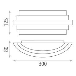 Applique Da Parete-Selezionato da Mazzolaluce Applique metallo colore oro design moderno led 22w 3000k