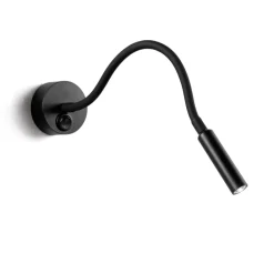 Applique Camera Da Letto-Perenz Illuminazione Applique minispy nero per comodino camera da letto