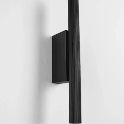 Applique Da Parete-Selezionato da Mazzolaluce Applique moderna cilindro rigato nero led 11w 3000k biemissione