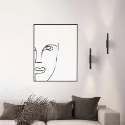 Applique Da Parete-Selezionato da Mazzolaluce Applique moderna cilindro rigato nero led 11w 3000k biemissione