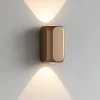 Applique Da Parete-Selezionato da Mazzolaluce Applique moderna colore moca caffe led biemissione