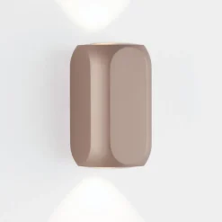 Applique Da Parete-Selezionato da Mazzolaluce Applique moderna colore moca caffe led biemissione