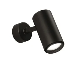 Applique Da Parete-IsyLuce Applique moderna con spot orientabile cilindro nero