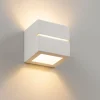 Applique Da Parete-Selezionato da Mazzolaluce Applique moderna cubo di gesso bianco pitturabile per interni
