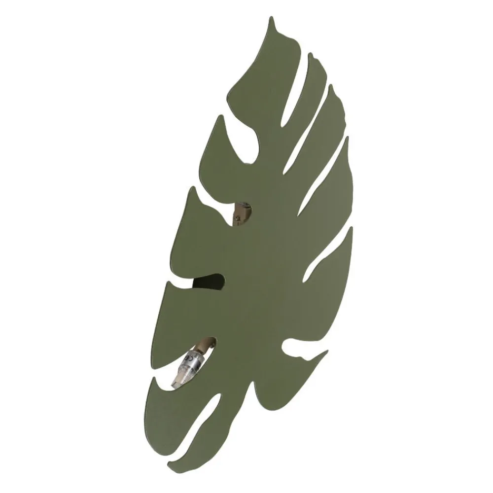 Applique Da Parete-Selezionato da Mazzolaluce Applique moderna design foglia monstera grande verde