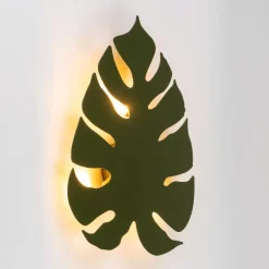 Applique Da Parete-Selezionato da Mazzolaluce Applique moderna design foglia monstera grande verde
