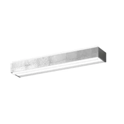 Applique Da Parete-Top Light Applique moderna foglia argento bios led 24w