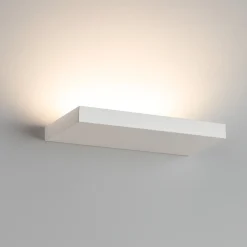 Applique Da Parete-IsyLuce Applique moderna plate bianco led 12w 3000k fp