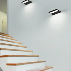 Applique Da Parete-IsyLuce Applique moderna plate bianco led 12w 3000k fp