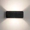 Applique Da Parete-Linea Light Applique moderna led 3000k nera gemini w1