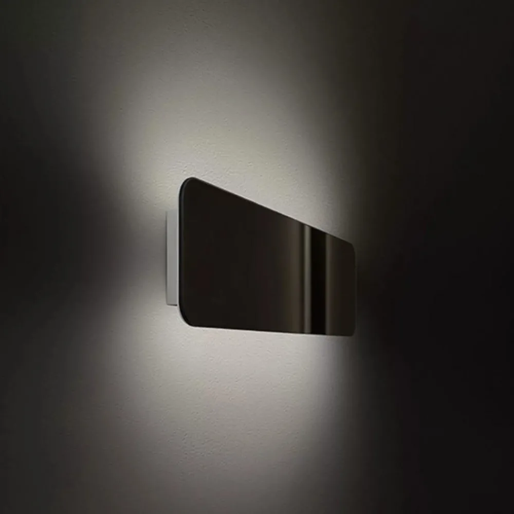 Applique Da Parete-Linea Light Applique moderna led 3000k nera gemini w1