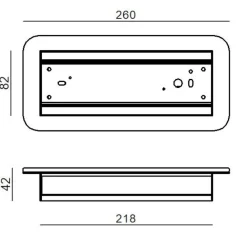 Applique Da Parete-Linea Light Applique moderna led 3000k nera gemini w1