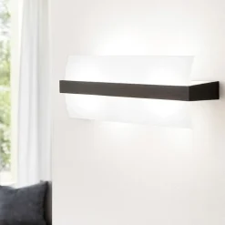 Applique Da Parete-Top Light Applique moderna legno wenge moderno wood
