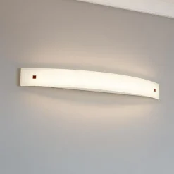 Applique Da Parete-Linea Light Applique moderna mille w1 led 34w vetro bianco