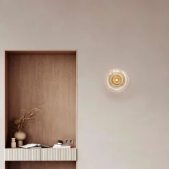 Applique Da Parete-Selezionato da Mazzolaluce Applique moderna oro vetro effetto goccia