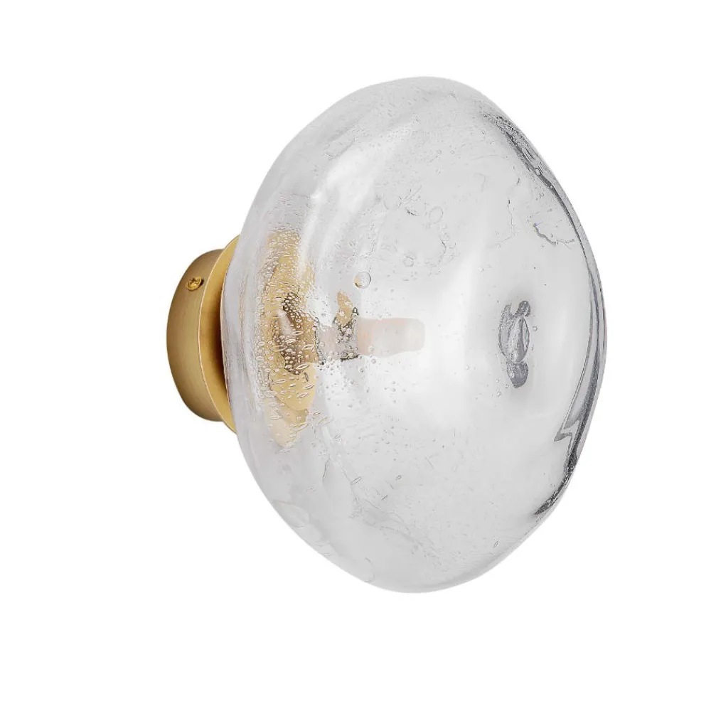 Applique Da Parete-Selezionato da Mazzolaluce Applique moderna oro vetro effetto goccia