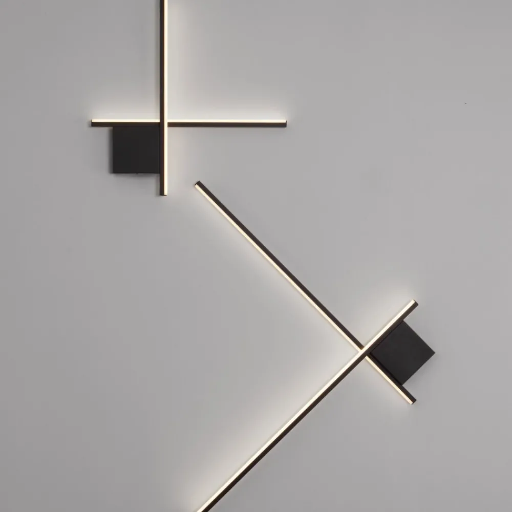 Applique Da Parete-Selezionato da Mazzolaluce Applique moderna per interni nero led 21w 2700k dimmerabile