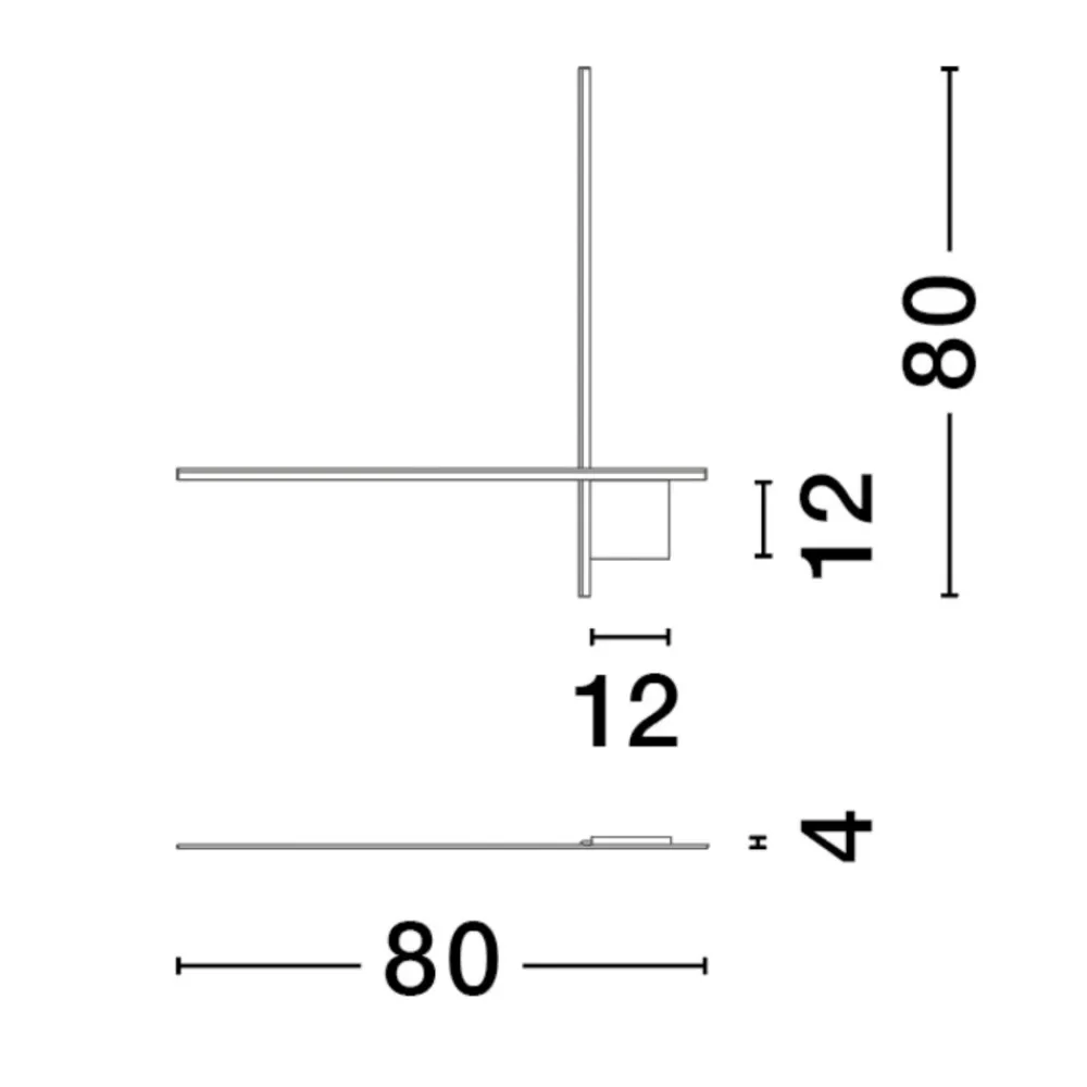 Applique Da Parete-Selezionato da Mazzolaluce Applique moderna per interni nero led 21w 2700k dimmerabile