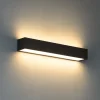 Applique Da Parete-Top Light Applique moderna rettangolare marrone led 18w 3000k 4000k