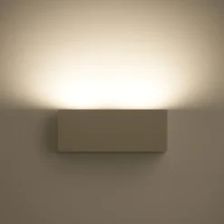 Applique Da Parete-Top Light Appliquemoderna rettangolare sabbia toplight eccentric